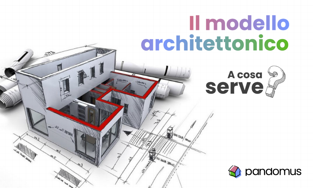 Modello architettonico con un progetto di una casa