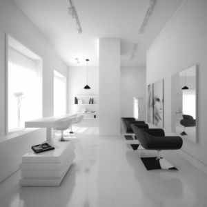 Interior design minimalista dei saloni