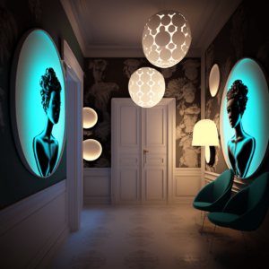 Illuminazione personalizzata dei saloni